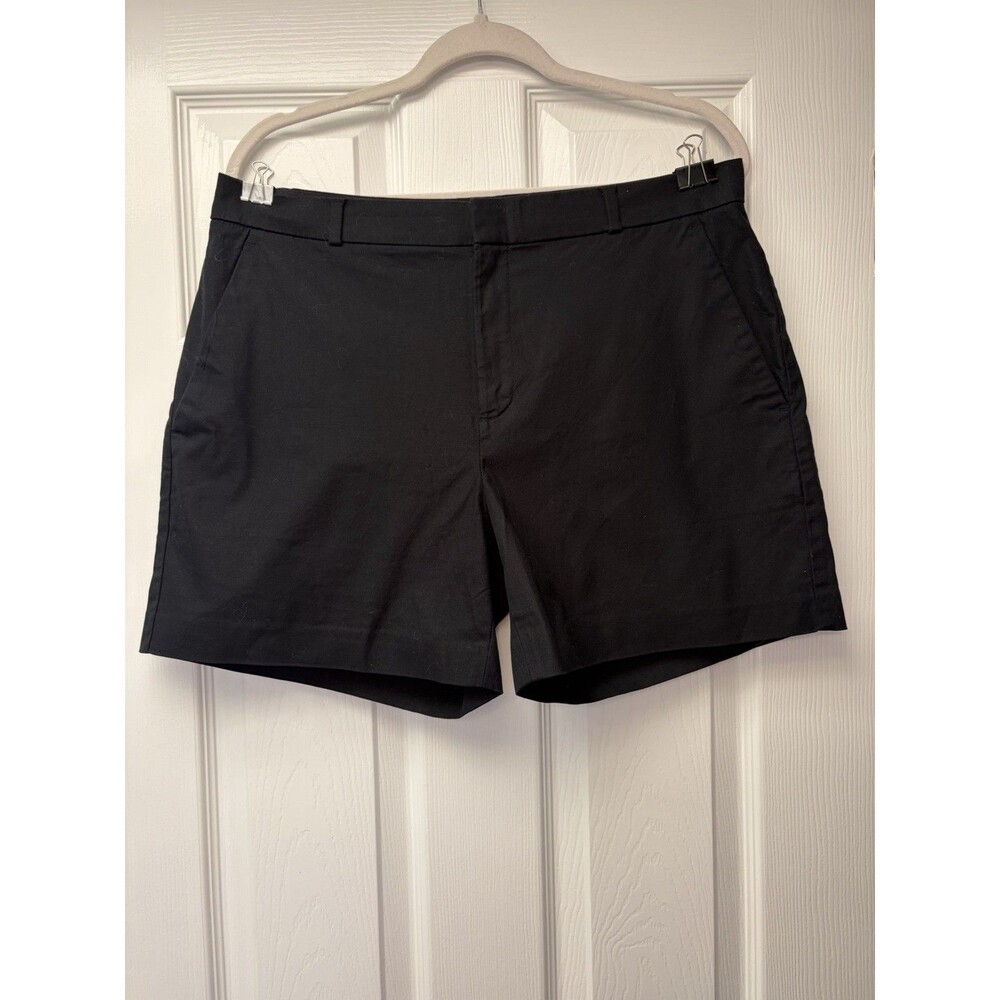 Banana Republic Women's Black Tailored Shorts Size 12 Cotton